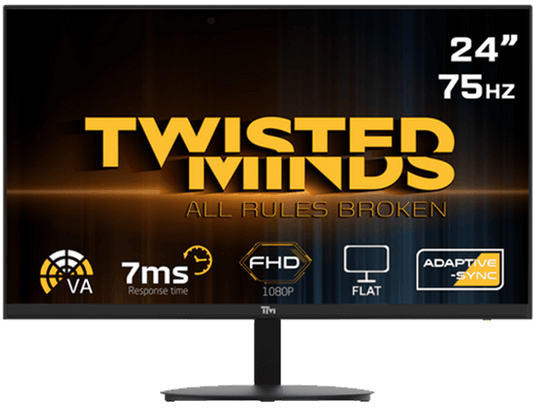 Twisted Minds 23.8" FHD 75Hz, VA,  HDMI 1.4 Gaming Monitor TM24DFA