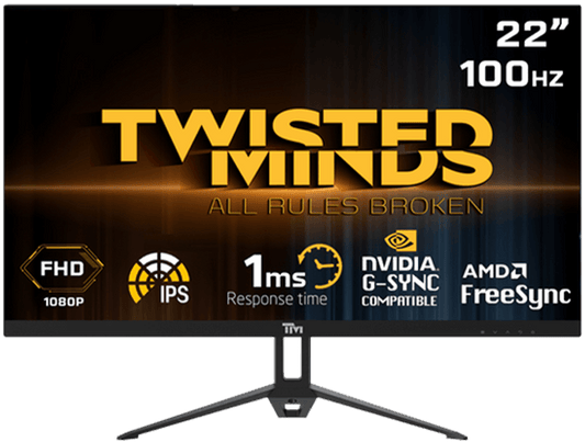 Twisted Minds 22,FHD ,100 HZ ,IPS ,1ms Gaming Monitor TM22FHD100IPS