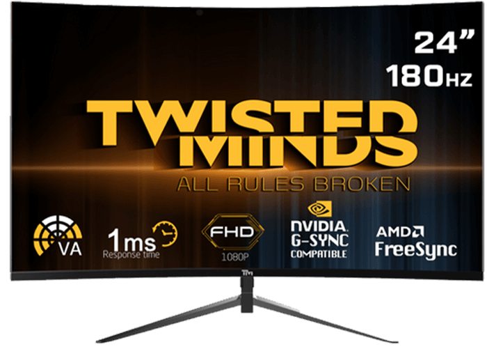 Twisted Minds Gaming Monitor / 25 inch / FHD 1080P / 360 Hz / 0.5