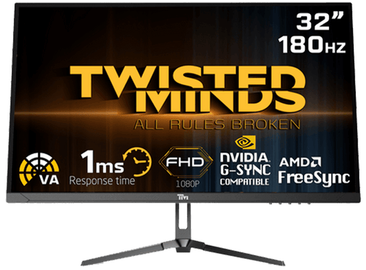 Twisted Minds 32inch, HDR ,FHD ,180Hz, VA, 1ms, HDMI2.0 Gaming Monitor TM32FHD180VA