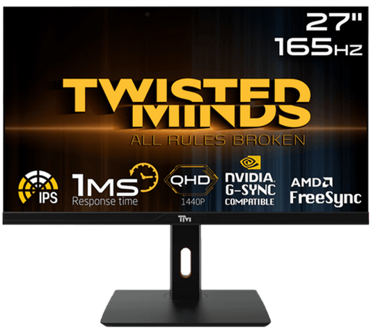 Twisted Minds QHD 27'', 165Hz, 1ms, HDMI Gaming Monitor TM272QE