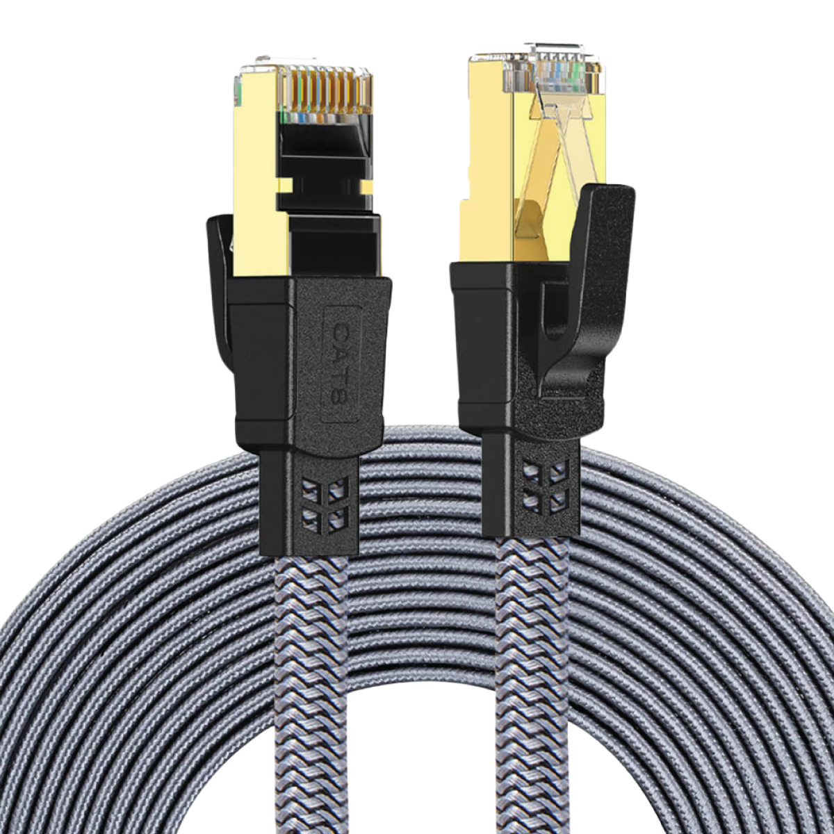 Twisted Minds Flat Braided Network Cable Cable 5M - TM-CAT8-5M