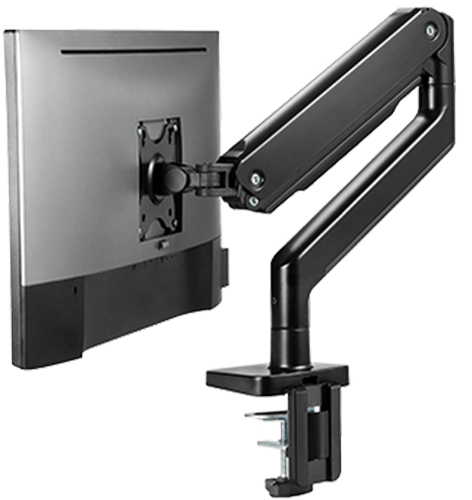 Twisted Minds Single Monitor Heavy Duty Spring Assisted Monitor Arm USB Port TM-60-C06