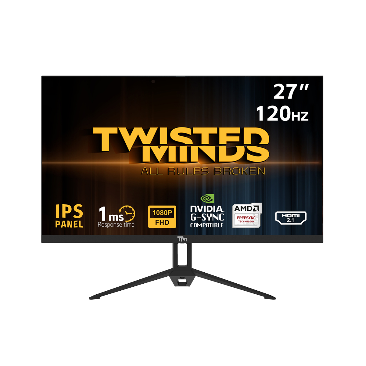 TM ECO SERIES 27”, 120hz, 1MS, FHD, HDMI 2.1 & DP 1.4 Gaming Monitor  TM27FHD120IPS