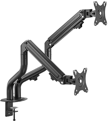Twisted Minds Dual Monitor Pipe Shaped Counterbalance Spring Assisted Monitor Arm TM-71-C012