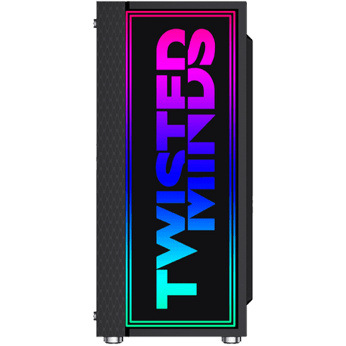 Twisted Minds Trinity-03 Tempered Glass Mid Tower Gaming Case - Black TM09-05-L