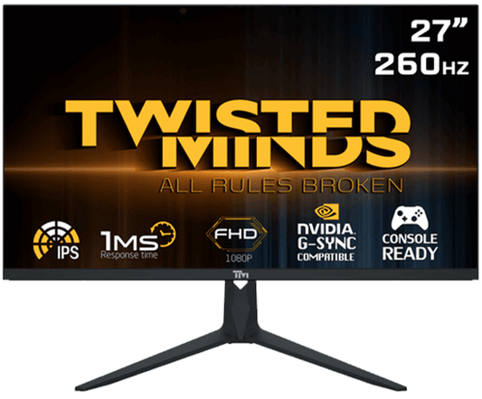 Twisted Minds 27" FHD 260HZ, IPS, 1MS, HDMI 2.1 Gaming Monitor TM27PG