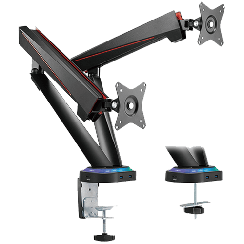Twisted Minds Dual Monitor Spring-Assisted PRO Gaming Monitor Arm - RGB TM-39-C012U