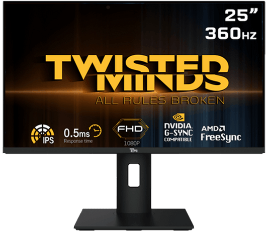 Twisted Minds FHD 24.5'', 360Hz, 0.5ms, HDMI 2.0 Gaming Monitor TM25BFI