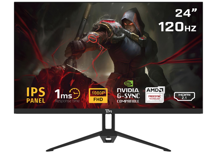 TM ECO SERIES 24”, 120hz, 1MS, FHD, HDMI 2.1 & DP 1.4 Gaming Monitor  TM24FHD120IPS