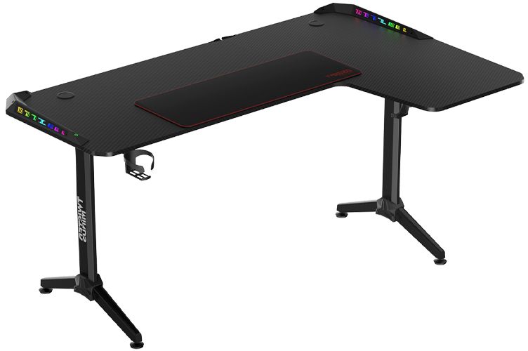 Twisted Minds WARRIOR L-Shaped RGB Gaming Desk (Right) (160*100*75cm)