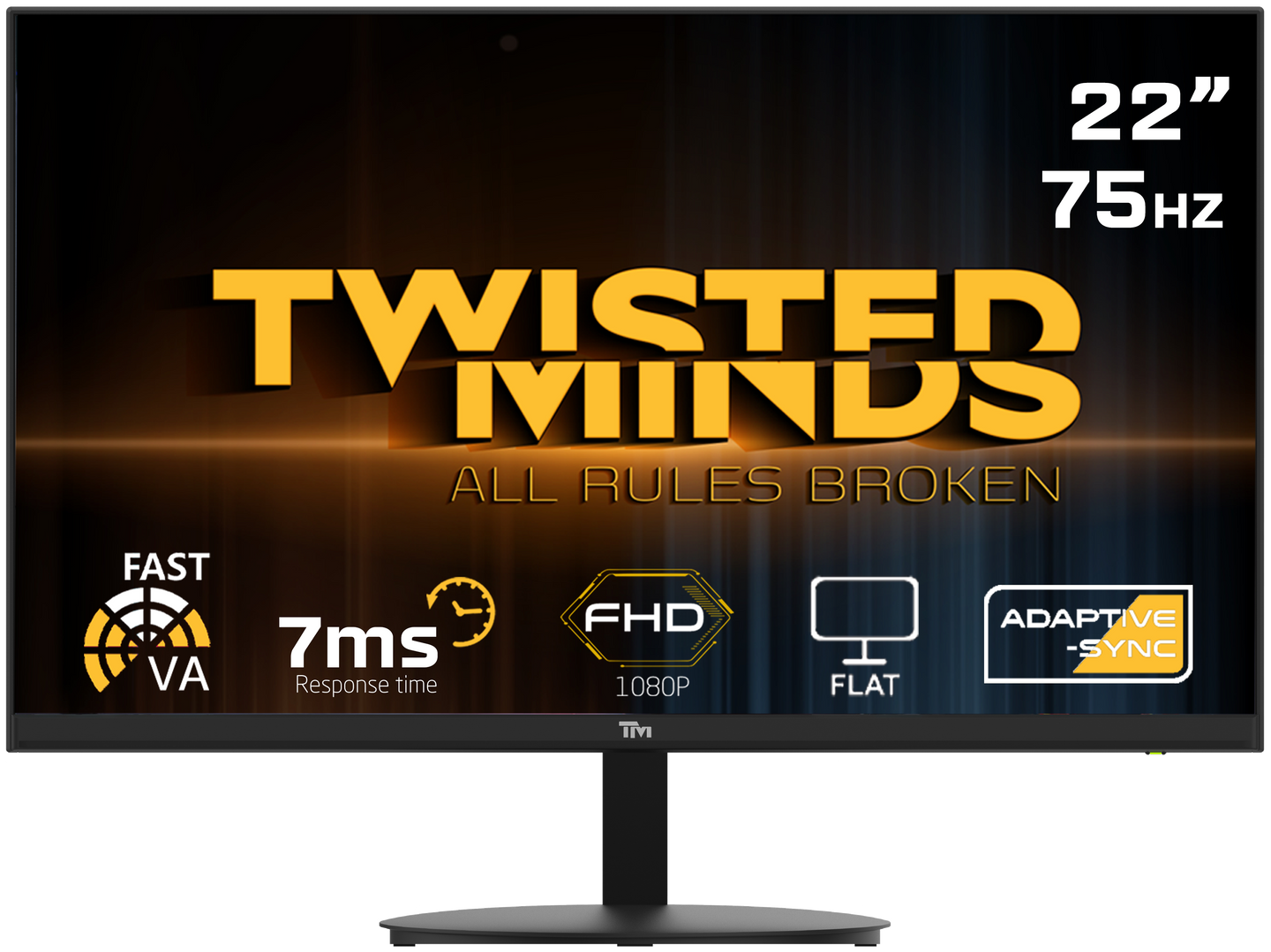 Twisted Minds 21.45" FHD 75Hz, HDMI 1.4 Gaming Monitor TM22DFA