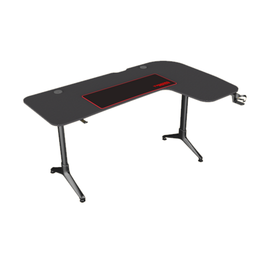 Twisted Minds Y Shaped Gaming Desk Carbon  fiber texture - Right