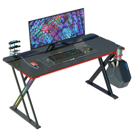 Twisted Minds X Shaped RGB Gaming Desk